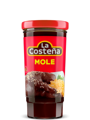 Mole rouge en pâte