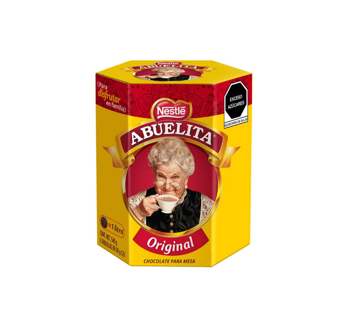 Chocolate para mesa Nestlé Abuelita con 6 tablillas de 90g c/u AZTEK