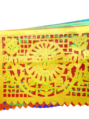 Guirlande mexicaine "papel picado"Bannière décorée Couleurs et Traditions