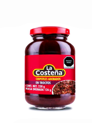 Piments Chipotles en morceaux Confits 230g en Bocal Gourmet La Costena