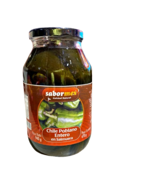Piments Poblanos Entiers, Bocal 940g