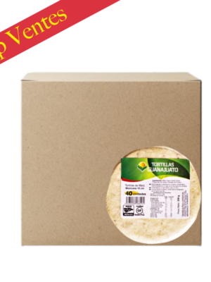Tortilla maïs blanc 15cm/1kg Guanajuato gros