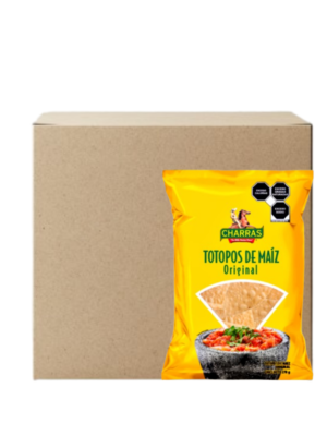 Tortillas chips en triangle Charras nature Gros
