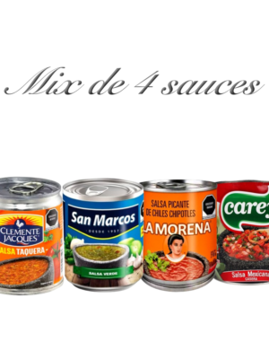 Mix de 4 sauces authentiques, Lot de 4 boites