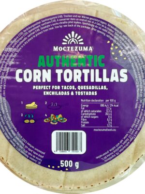 Tortillas de Maïs Blanc 15 cm – 500 g – Moctezuma