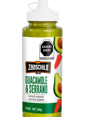 Sauce Guacamole & piment serrano Zaaschila – 265 g