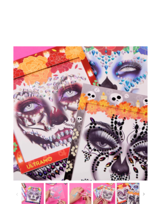 Décoration Faciale avec Gemmes